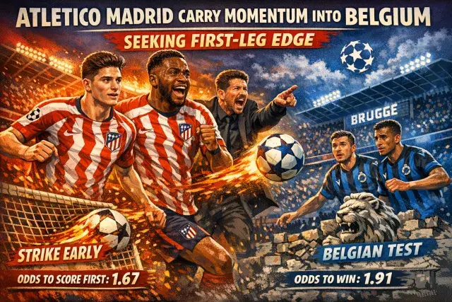 Atletico Madrid Carry Momentum Into Belgium Seeking First-Leg Edge